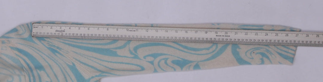 Ladies Beige Blue Abstract Knitwear Size S | Migration_Knitwear & Sweaters - View 6 | Fashion Rerun