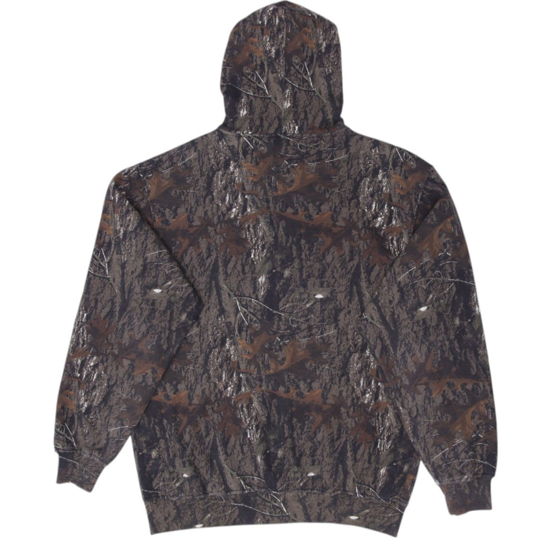Mens Canyon Trail Realtree Camo Full Zip Pullover Hoodie Size L