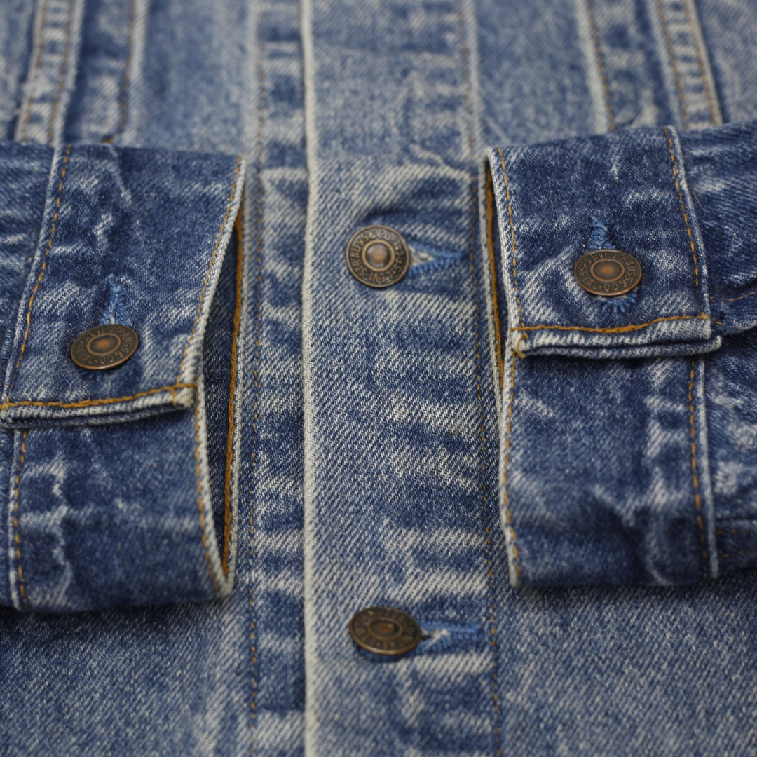 Vintage Mens Levi Strauss Denim Classic Trucker Jacket Size 48