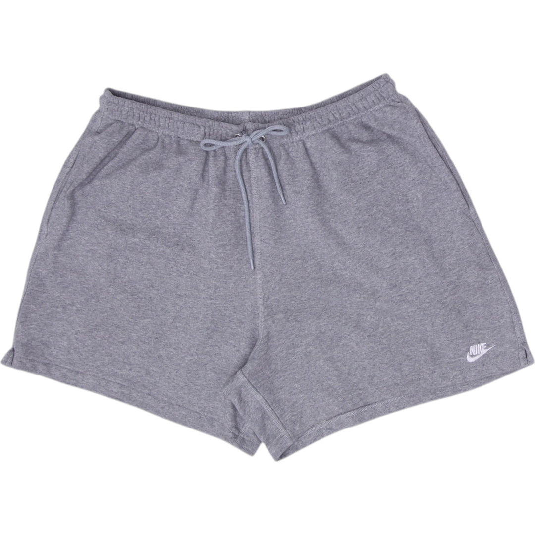 Nike Club French Terry Flow Shorts Dark Grey Heather Drawstring Sweat Shorts L