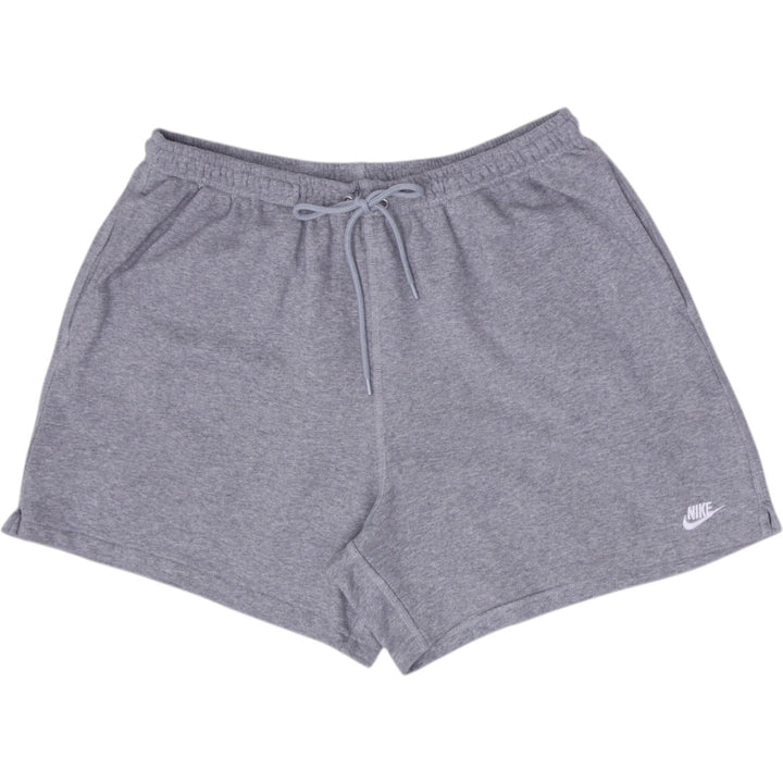 Nike Club French Terry Flow Shorts Dark Grey Heather Drawstring Sweat Shorts L