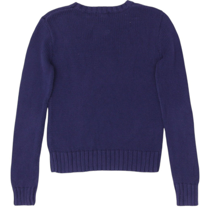 Vintage Polo Ralph Lauren Navy American Knit Flag Embroidered Stars Sweater