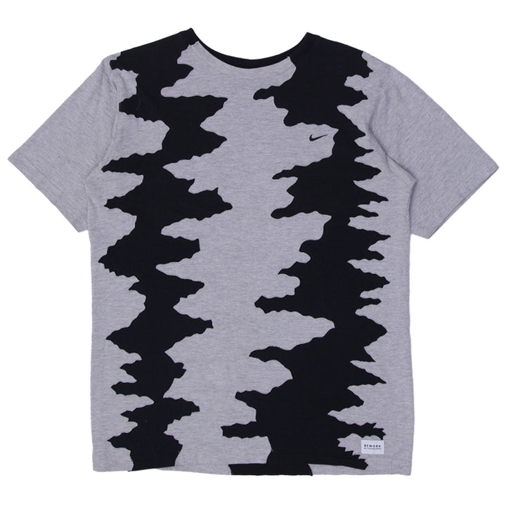 Rework Nike Black Patches Pattern  Mens T-Shirt PR261