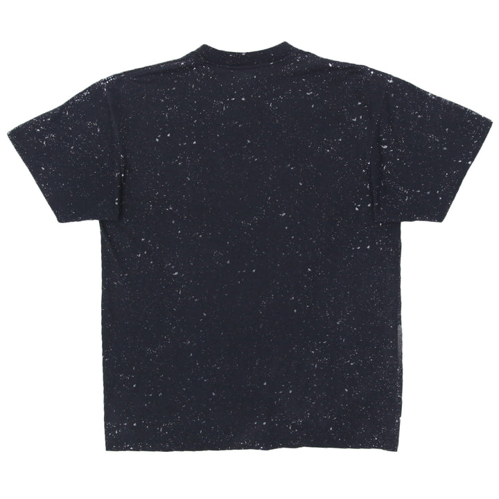 Vintage American Biker T-Shirt S.Stitch Made in USA 3D Emblem Black L