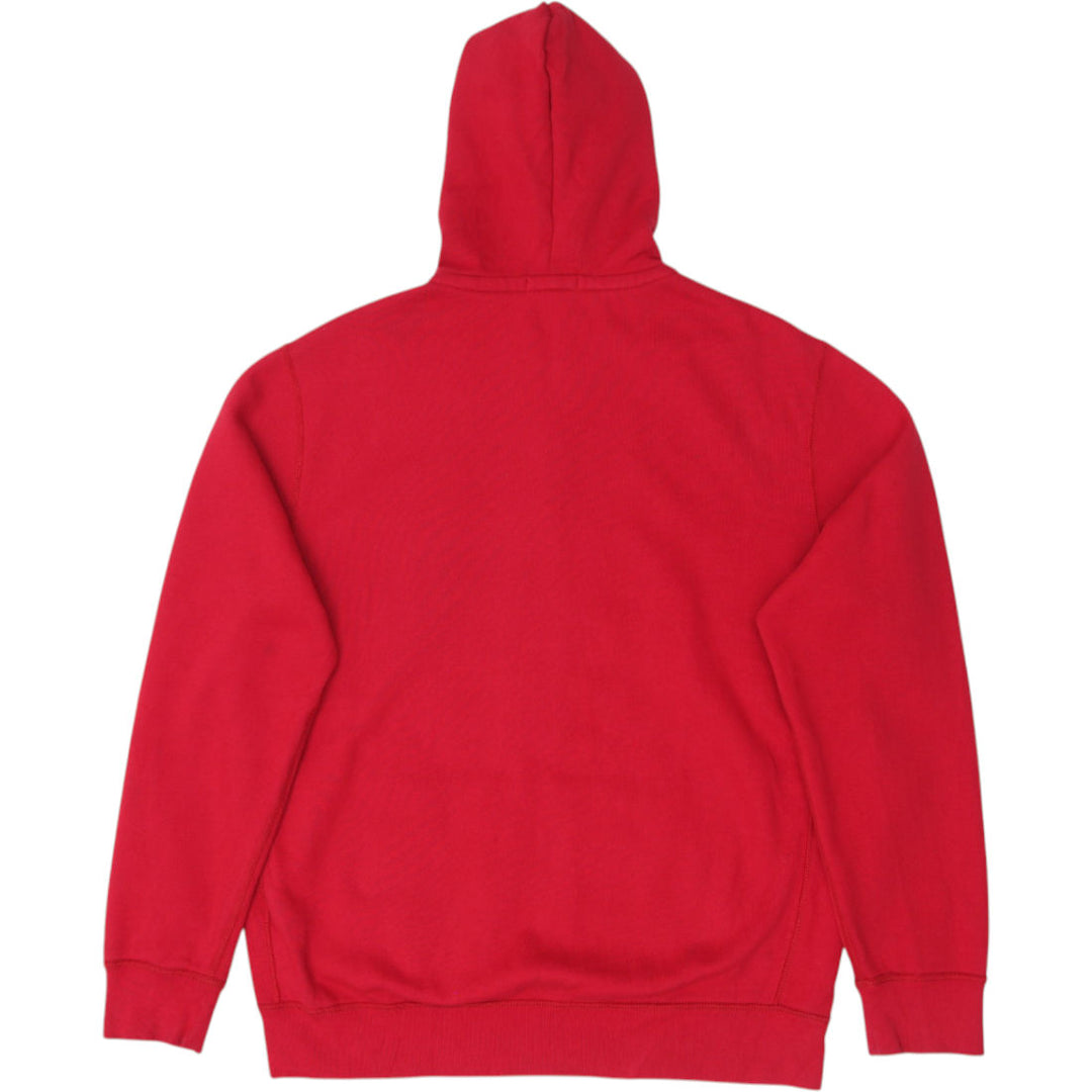 Mens Polo Ralph Lauren Hoodie Red Full Zip Embroidered Logo | Migration_Hoodies - Side View | Fashion Rerun