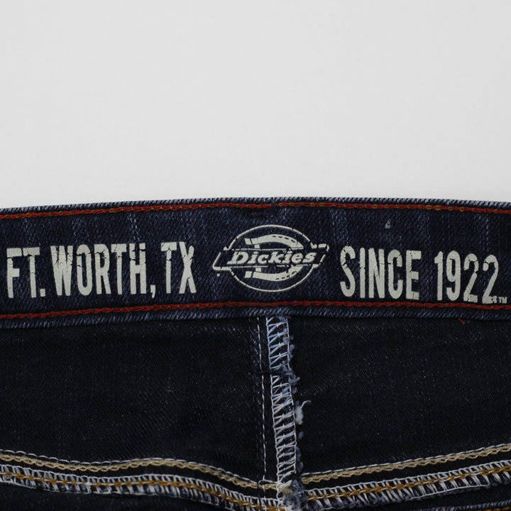 Ladies Dickies Casual Cotton Blend Denim Midi Skirt Size 6