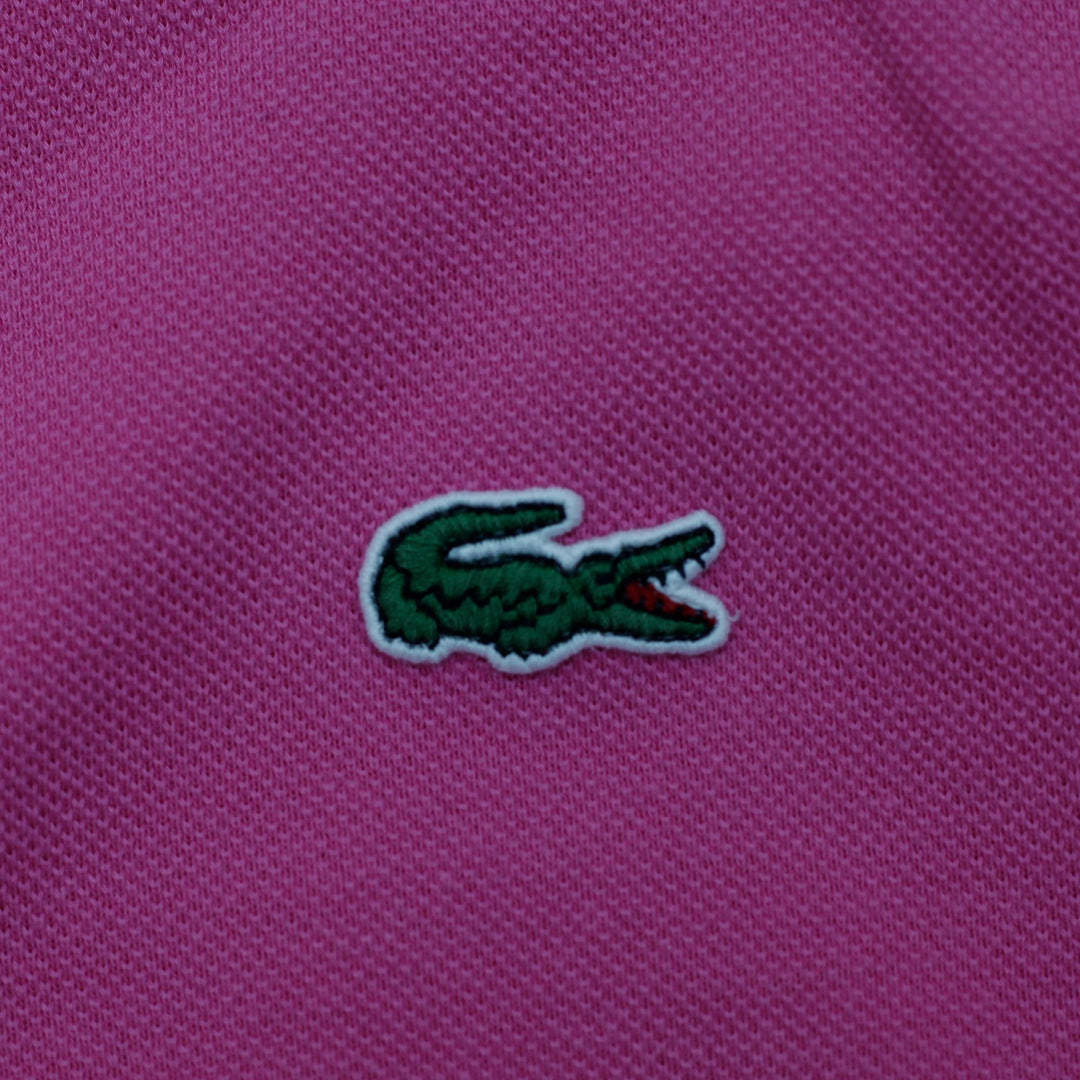 Mens Lacoste Slim Fit Short Sleeve Piqué Polo T-Shirt Pink Size 5