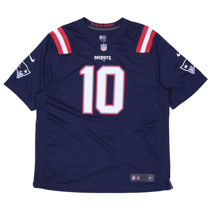 Mens Nike On Field Mens Blue New England Patriots Mac Jones 10 NFL Jersey