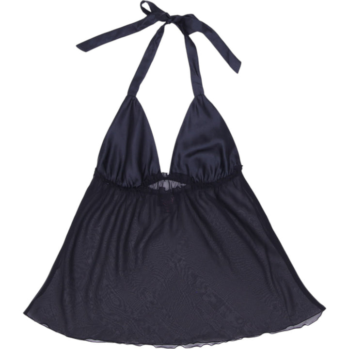 Y2K Ladies La Senza Sheer Halter Top Size M