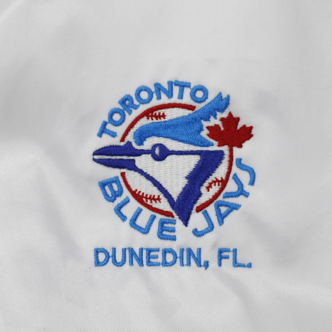 Vintage 1991 Toronto Blue Jays Satin Bomber Made In USA Snap Button Jacket XL | Migration_Jackets - Detail Vi | Fashion Rerun