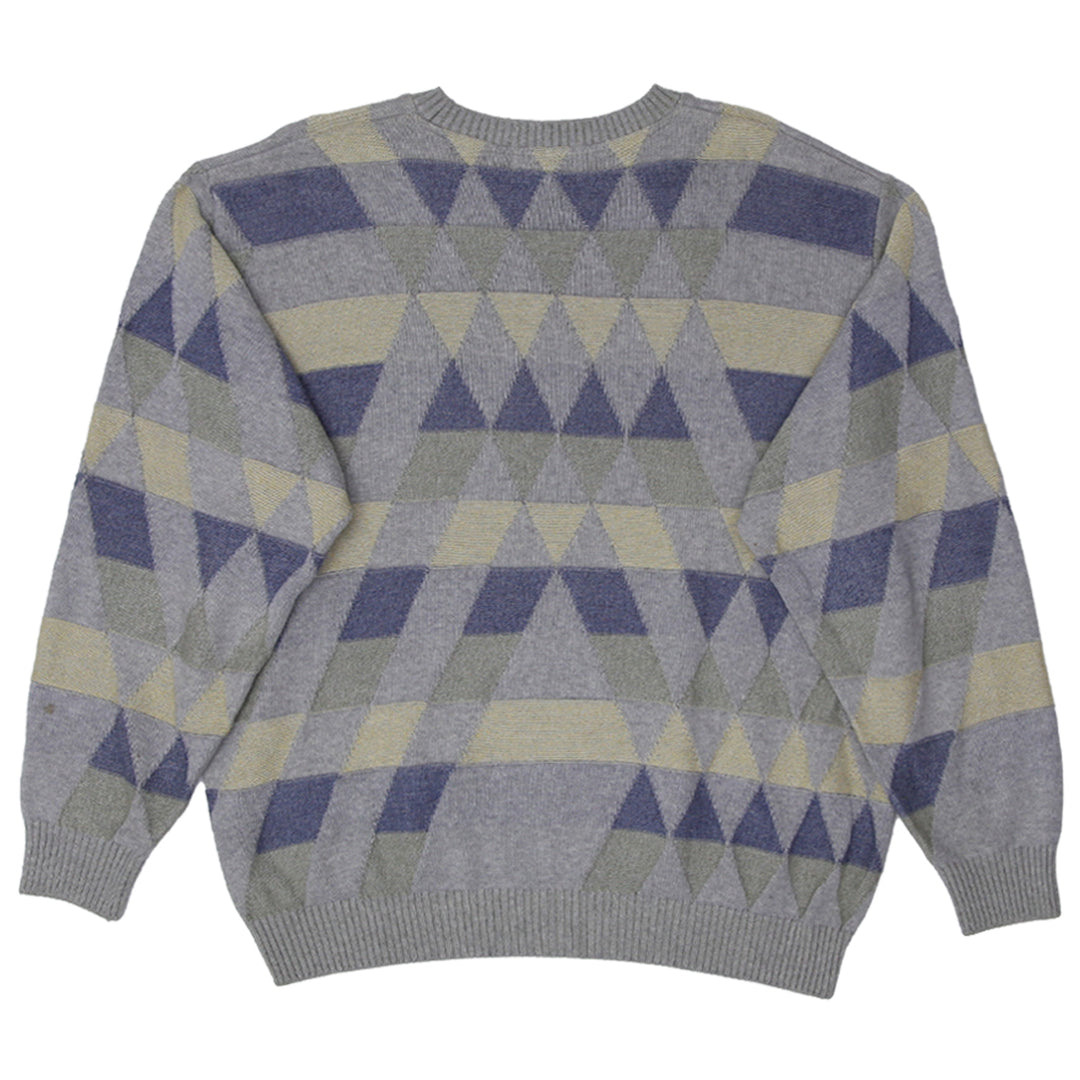 Vintage Tosani Canada Geometric Knit Sweater Size Large - Fashion Rerun Vintage Migration_Sweaters
