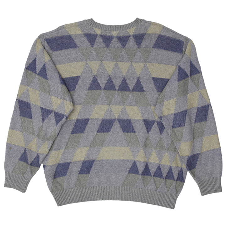 Vintage Tosani Canada Geometric Knit Sweater Size Large - Fashion Rerun Vintage Migration_Sweaters
