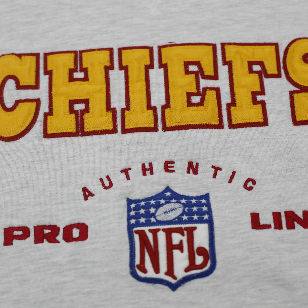 Vintage 90s Russell Athletic Pro Cotton NFL Kansas City Chiefs Sweatshirt M USA