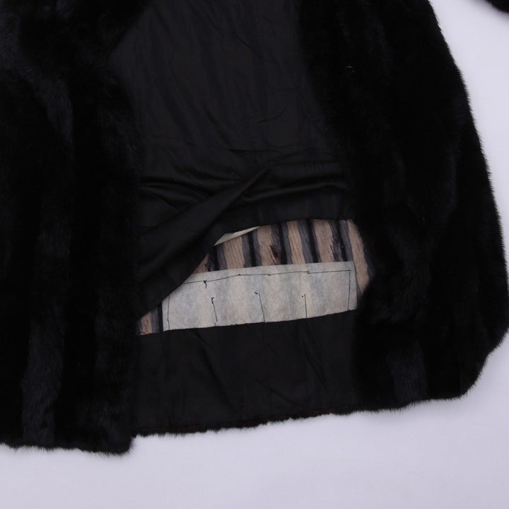 Rare Simon M. Canada M Mid Century Glossy Full Length Luxury Coat