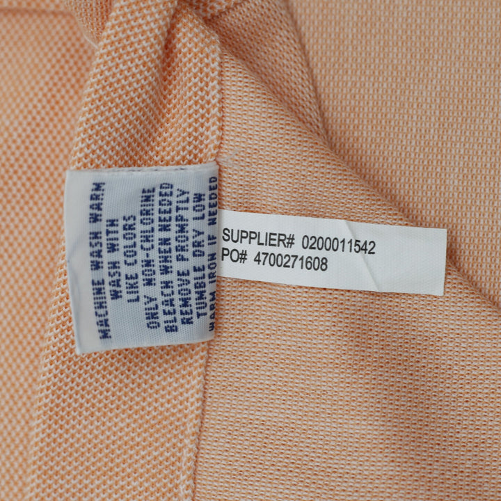 Mens Ralph Lauren Peach Pink 100% Cotton Oxford Button Down Shirt Size L