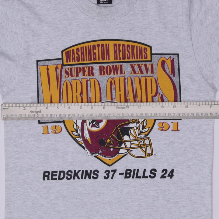 Vintage 1992 Washington Redskins Super Bowl XXVI Champs T-Shirt Size M