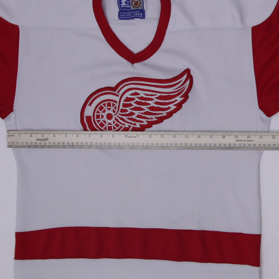 Vintage 90s Starter Detroit Red Wings NHL Hockey Jersey Western Conference L XL