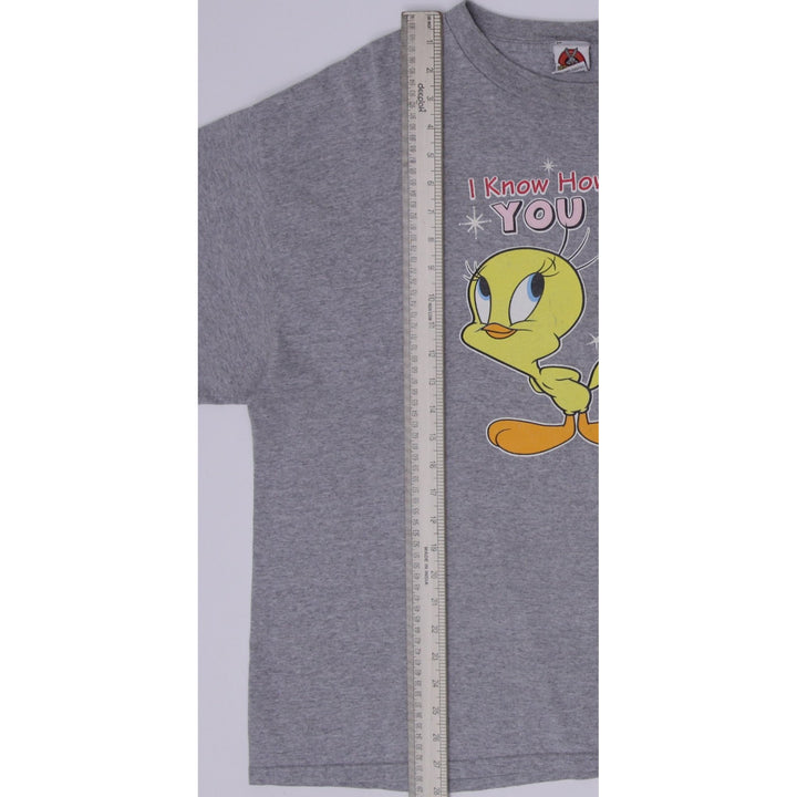 Vintage Mens Looney Tunes Tweety Bird "I Know How YOU FEEL...I Just DON'T CARE!"