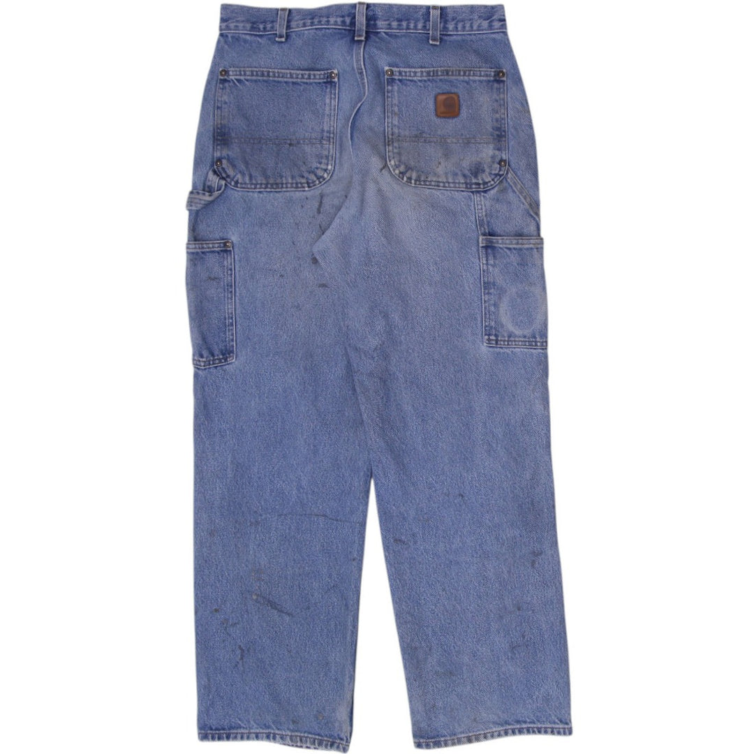 Mens Carhartt  B73-DST Loose Fit Distressed Workwear Denim Jeans Size 32x30