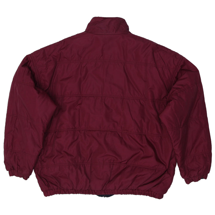 Vintage 90s Nike Swoosh Reversible 90s Black Maroon Jacket