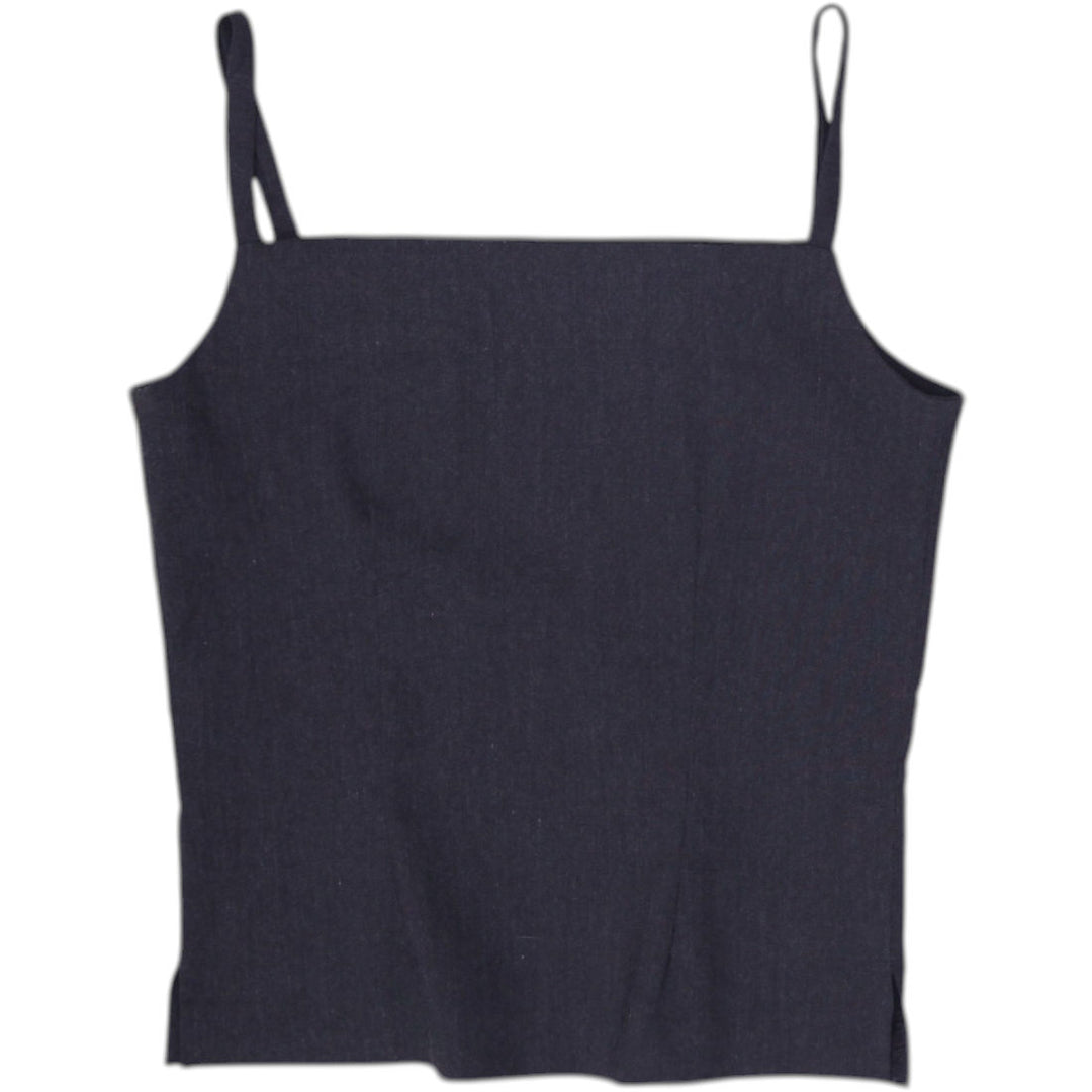 Y2K Ladies Le Chateau Square Neck Camisole Minimalist Tailored Tank Top