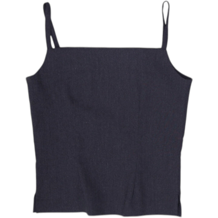 Y2K Ladies Le Chateau Square Neck Camisole Minimalist Tailored Tank Top