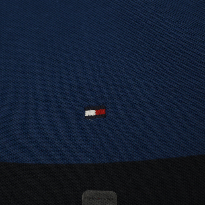 Mens Tommy Hilfiger Long Sleeve Chest Stripe Rugby Polo T-Shirt Size S