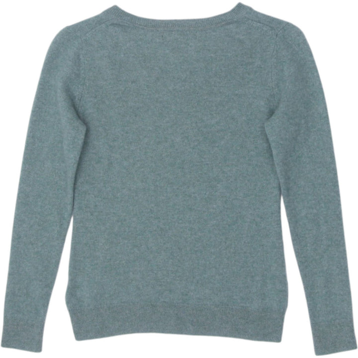 Ladies Tahari V-Neck 100% Cashmere Knitwear Sweater | Migration_Sweaters - Side View | Fashion Rerun