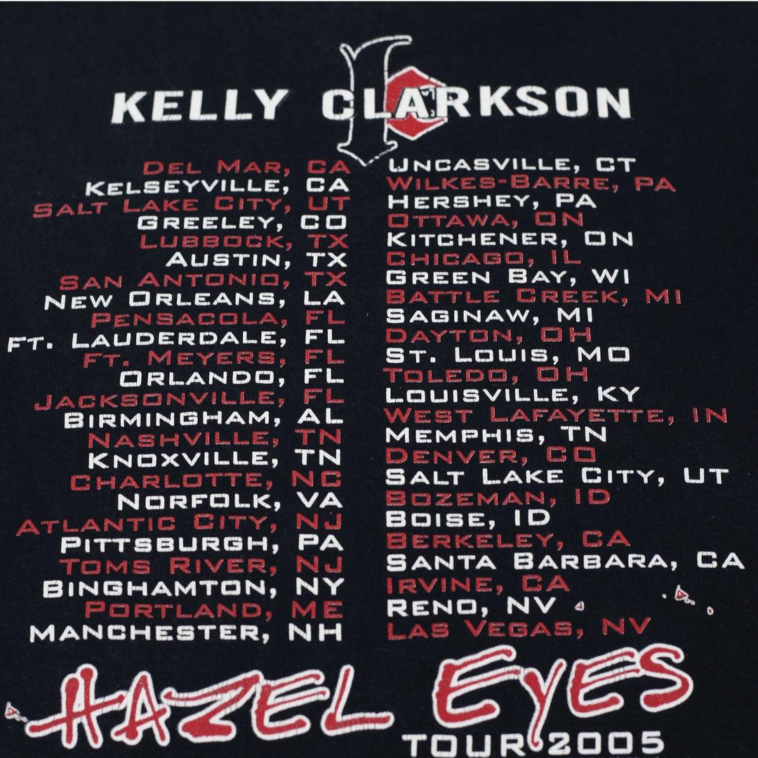 Vintage Anvil 2005 Kelly Clarkson "Hazel Eyes" Tour T-Shirt Size S