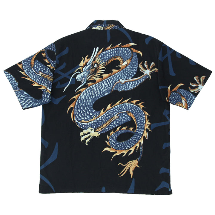 Men Urban Rags Dragon AOP Short Sleeve Shirt - Fashion Rerun Vintage Migration_Shirt