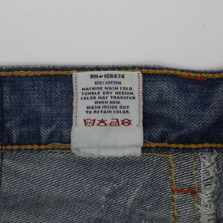 Y2K Mens True Religion Joey Flap Pocket Blue Denim Jeans Size 36x33