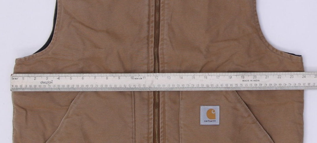 Vintage Carhartt V01 BRN Full Zip Brown Vest