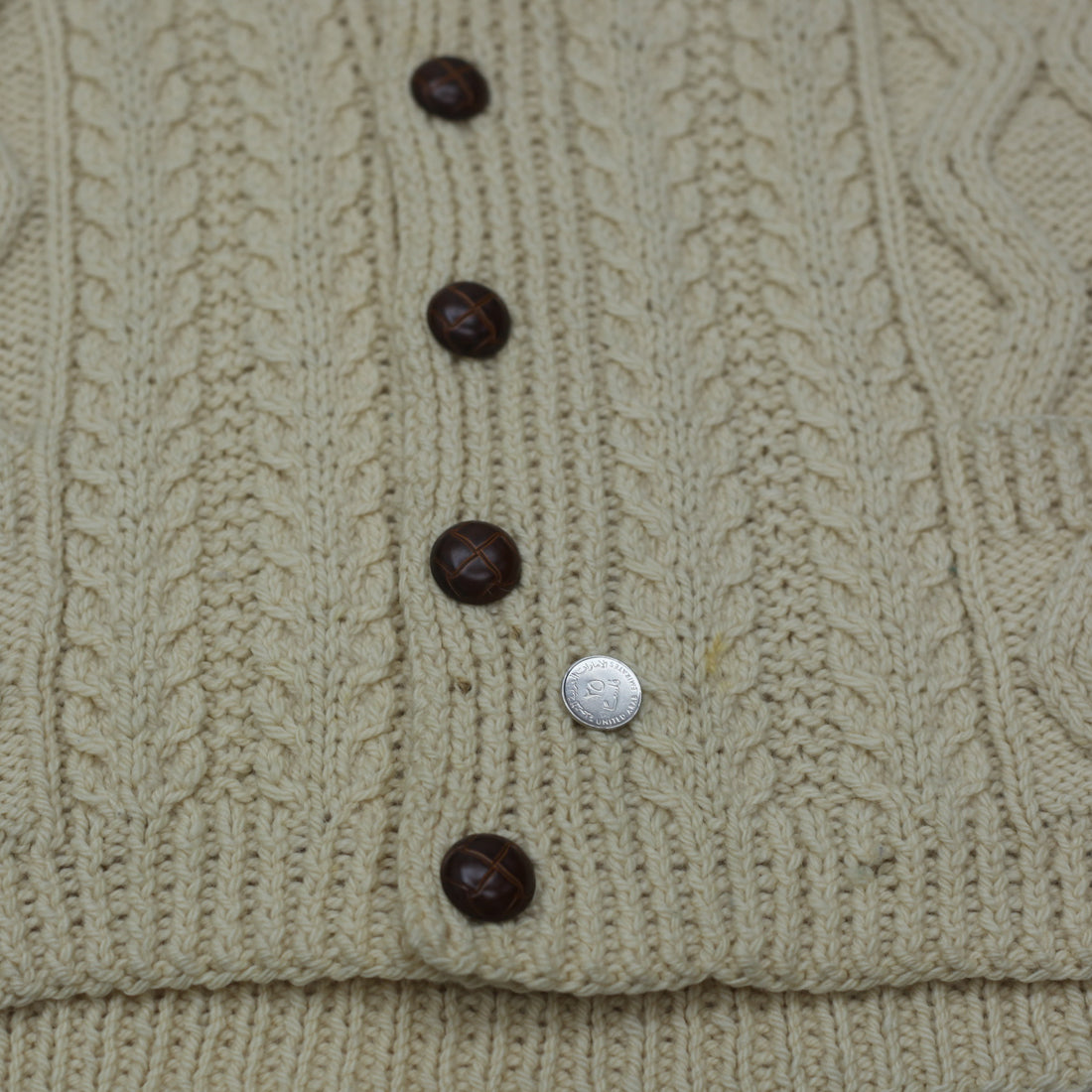 Shop Vintage Kennedy Of Ardara Hand-Knit Irish Wool Cardigan