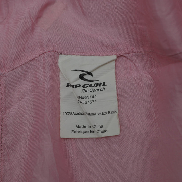 Y2K Ladies Rip Curl Geometric Circle Print Satin Flared Skirt Size 3