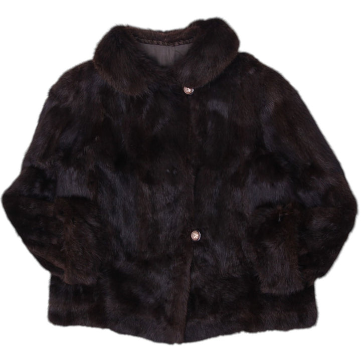 80's Mink Fur Monogramme | Migration_Fur Antiques - Side View | Fashion Rerun