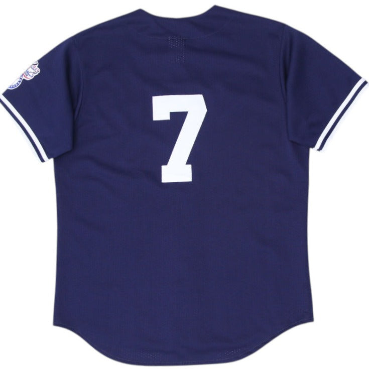 Vintage Majestic New York Yankees Baseball Navy Jersey Made In USA L | Migration_Jerseys - Side View | Fashion Rerun