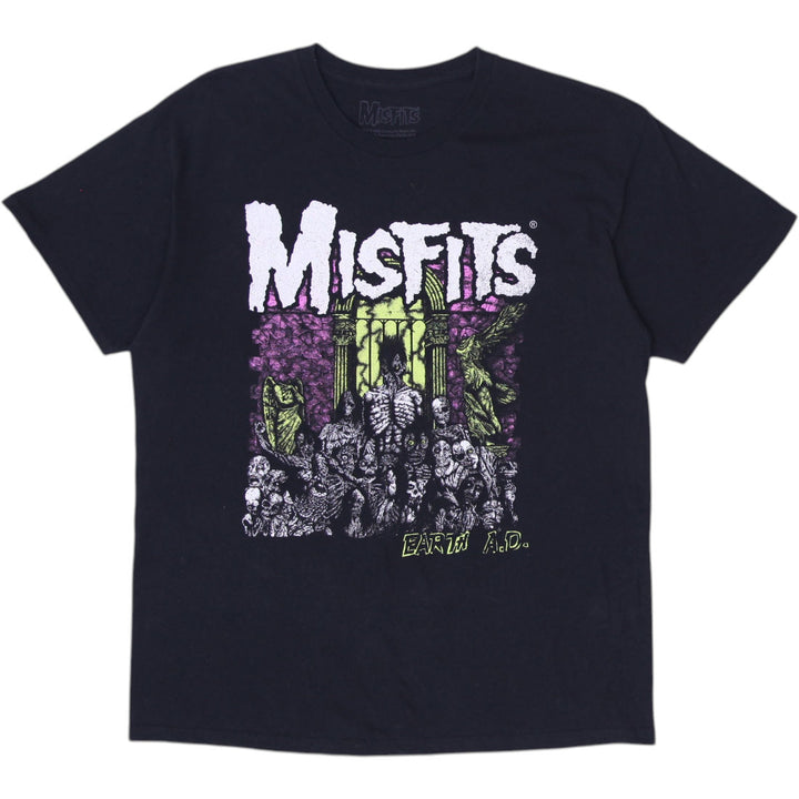 Mens Misfits Earth AD Graphic Band T-Shirt Size L