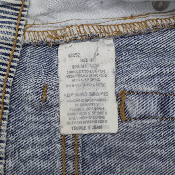 Vintage Ladies Tommy Hilfiger Striped Waistband Straight Leg Jeans Size 16