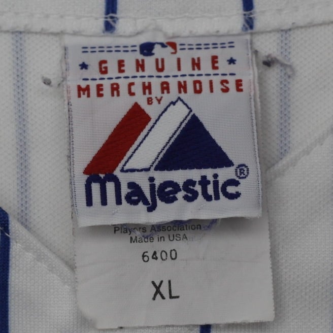 Vintage Majestic Chicago Cubs Pinstripe Baseball Jersey