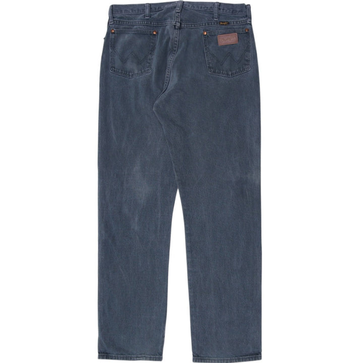 Mens Wrangler Straight Fit Denim Jeans Size 36 | Migration_Jeans - Side View | Fashion Rerun