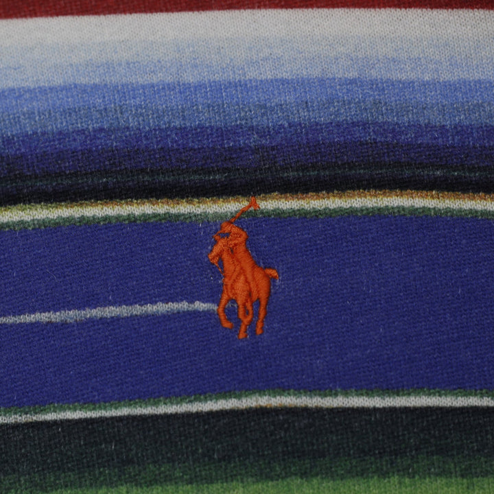 Mens Polo Ralph Lauren Serape Blanket Stripe Fleece Hoodie Size Medium
