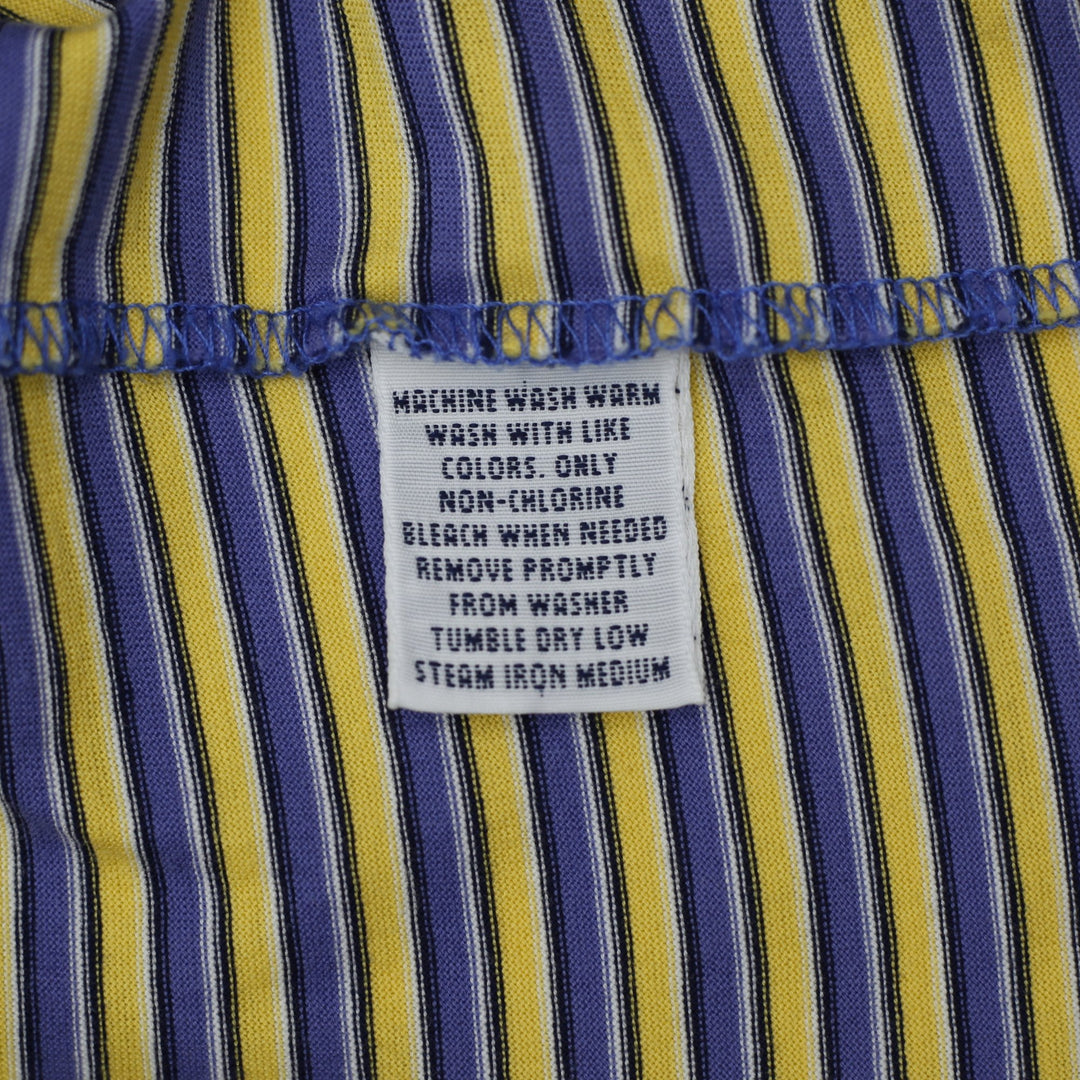Mens Polo Golf Ralph Lauren 100% Pima Cotton Striped Polo T-Shirt Size L