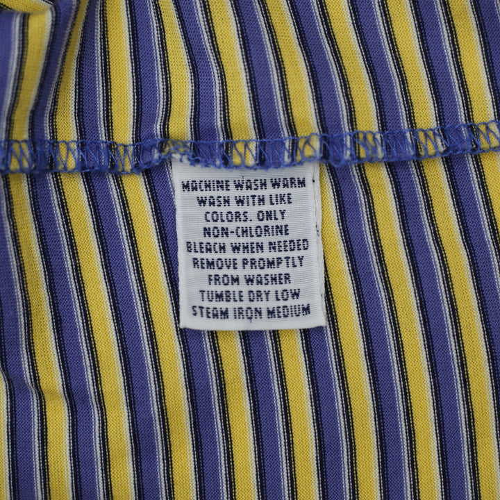 Mens Polo Golf Ralph Lauren 100% Pima Cotton Striped Polo T-Shirt Size L