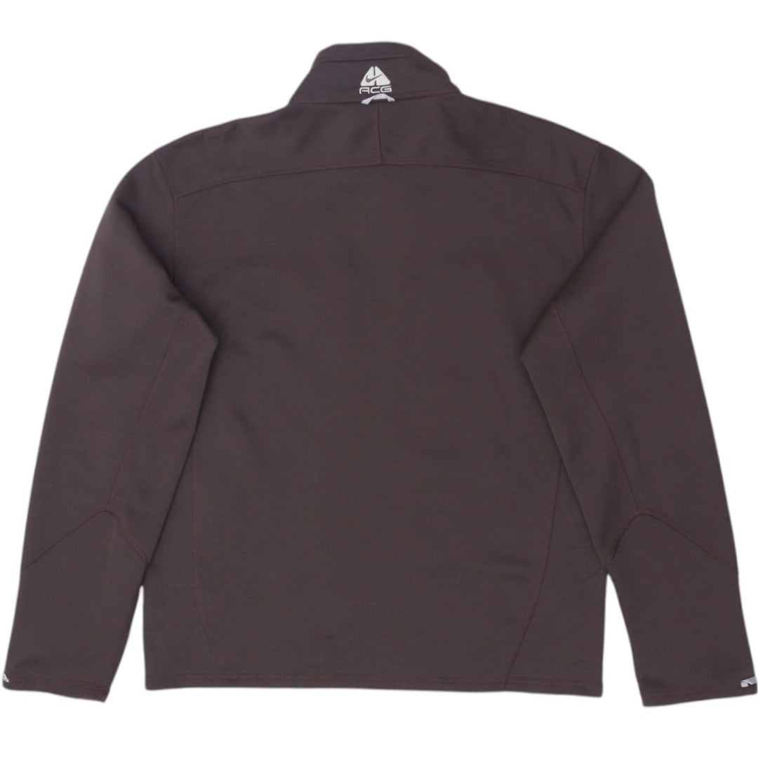 Vintage Mens Nike ACG Jacket Brown Full Zip Therma Fleece Size M | Migration_Jackets - Side View | Fashion Rerun