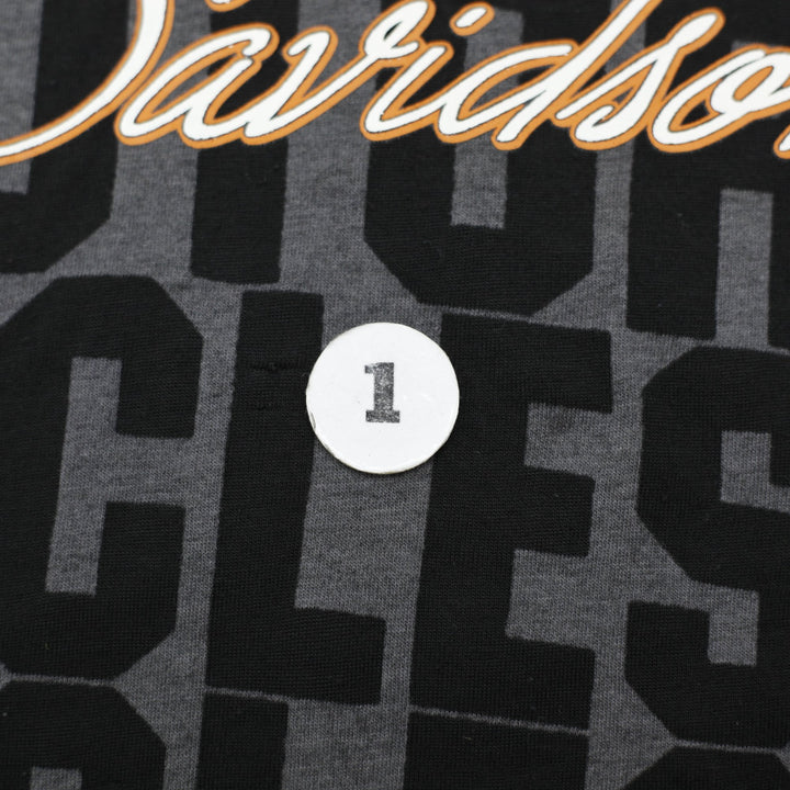 Ladies Harley Davidson T-Shirt Gray Graphic Logo Apparel