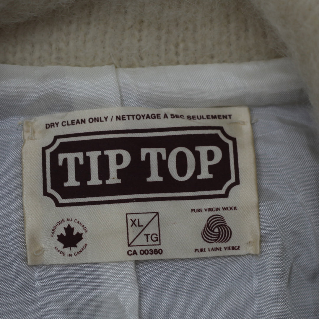 Vintage Tip Top Pure Virgin Wool Striped Full Zip Sweater - Fashion Rerun Vintage Migration_Sweaters