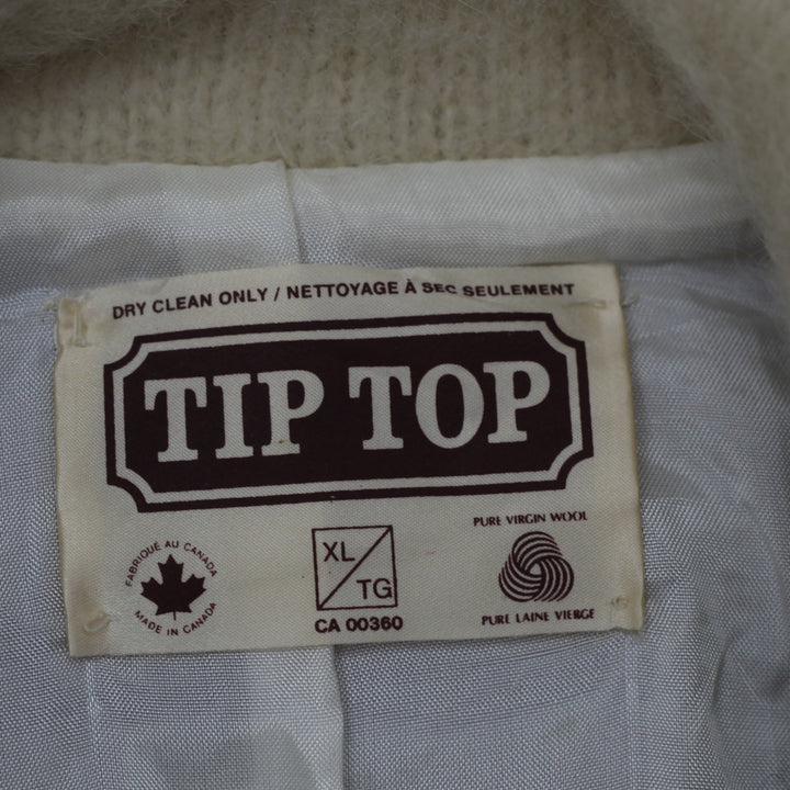 Vintage Tip Top Pure Virgin Wool Striped Full Zip Sweater - Fashion Rerun Vintage Migration_Sweaters