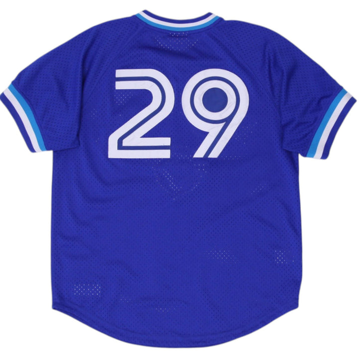 Mens Mitchell & Ness Toronto Blue Jays #29 Authentic Mesh Baseball Jersey