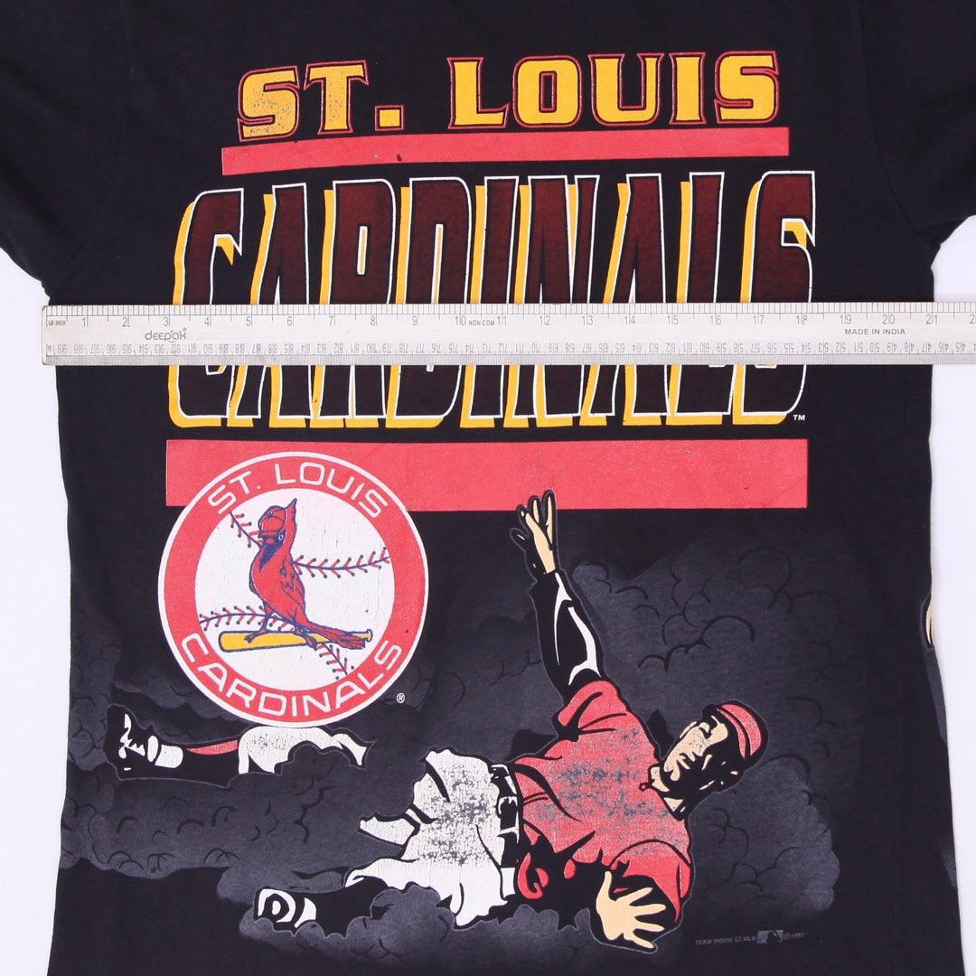 Vintage 1993 St Louis Cardinals T Shirt Mens M Double Sided Teamwork Made in USA