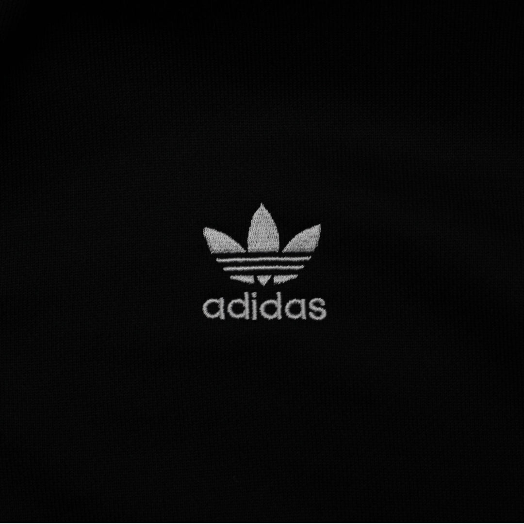 Ladies Adidas Originals Lock-Up Track Jacket Black White Size S